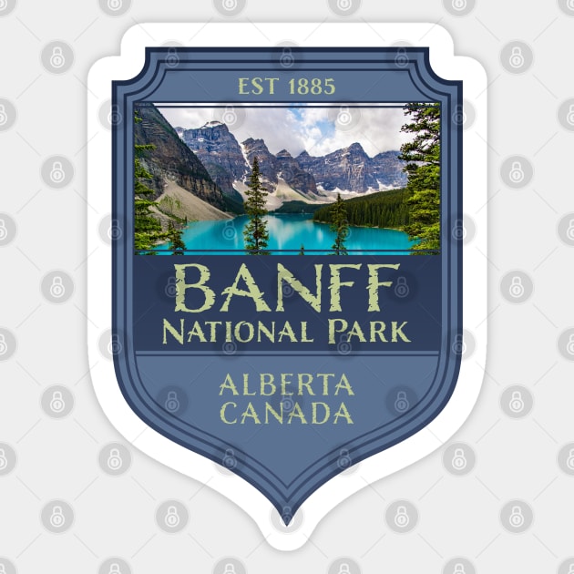 Banff National Park, Alberta, Canada Souvenir Sticker by Pine Hill Goods